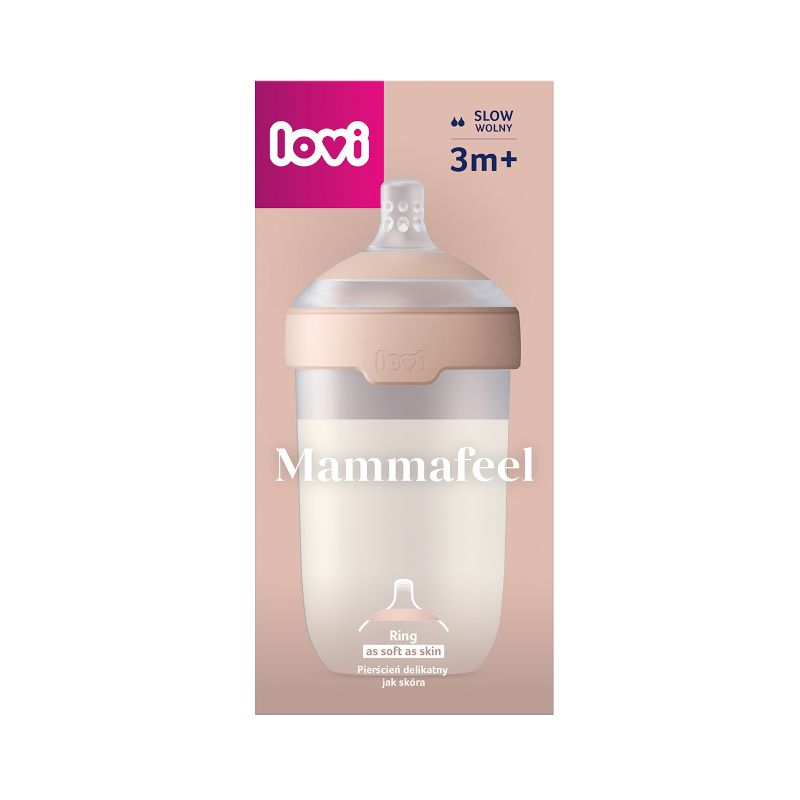 Шише за хранене Mammafeel, LOVI, 250 мл, 3м.+ – 5