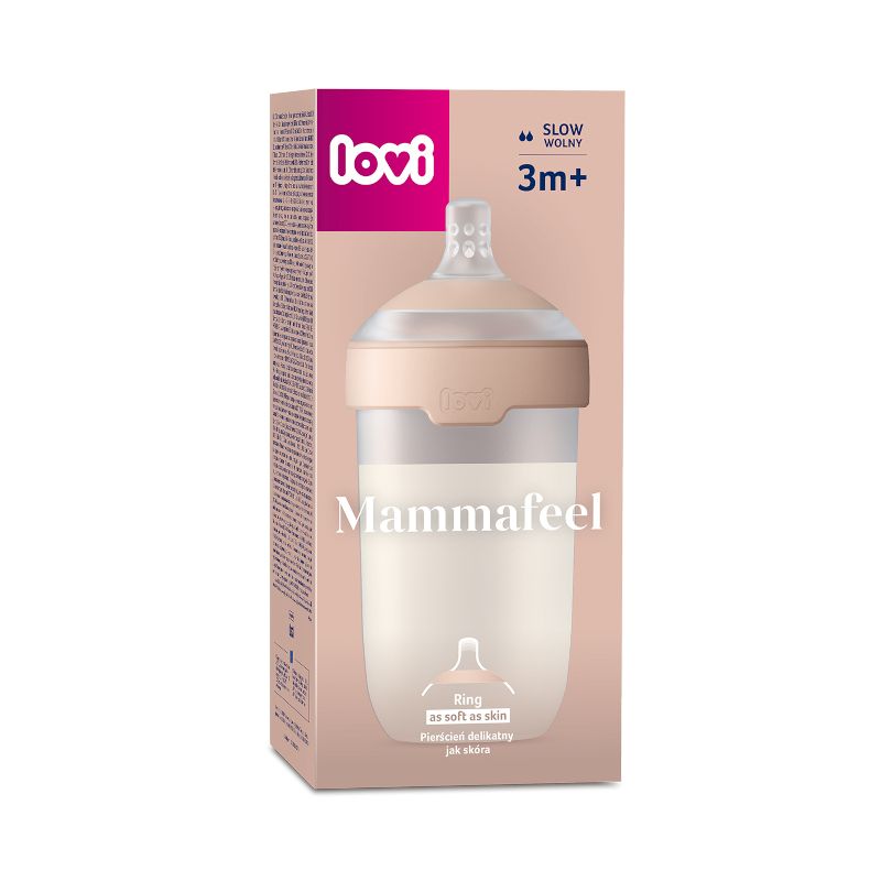 Шише за хранене Mammafeel, LOVI, 250 мл, 3м.+ – 7