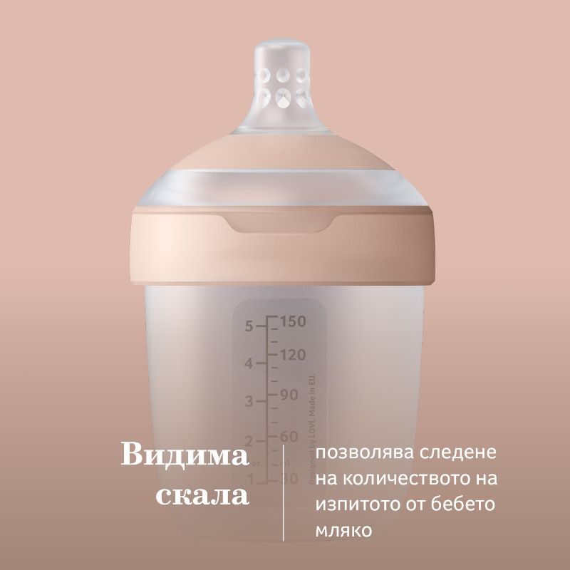 Шише за хранене Mammafeel, LOVI, 250 мл, 3м.+ – 16
