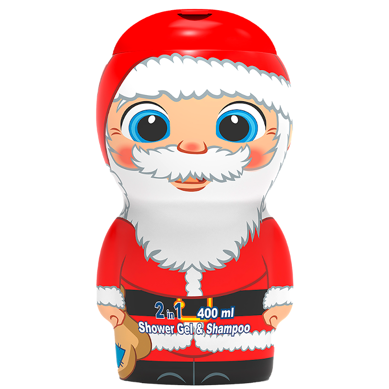 Душ гел и шампоан 2в1 2D Santa, 400 мл