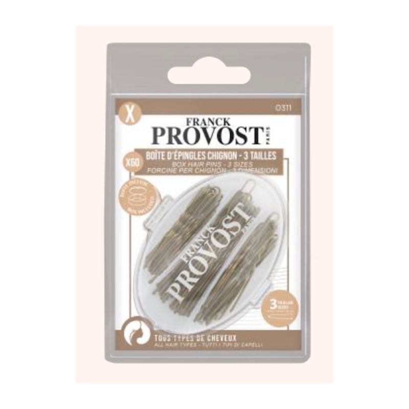 Аксесоари за коса – фуркети Franck Provost, 60 бр., златисти