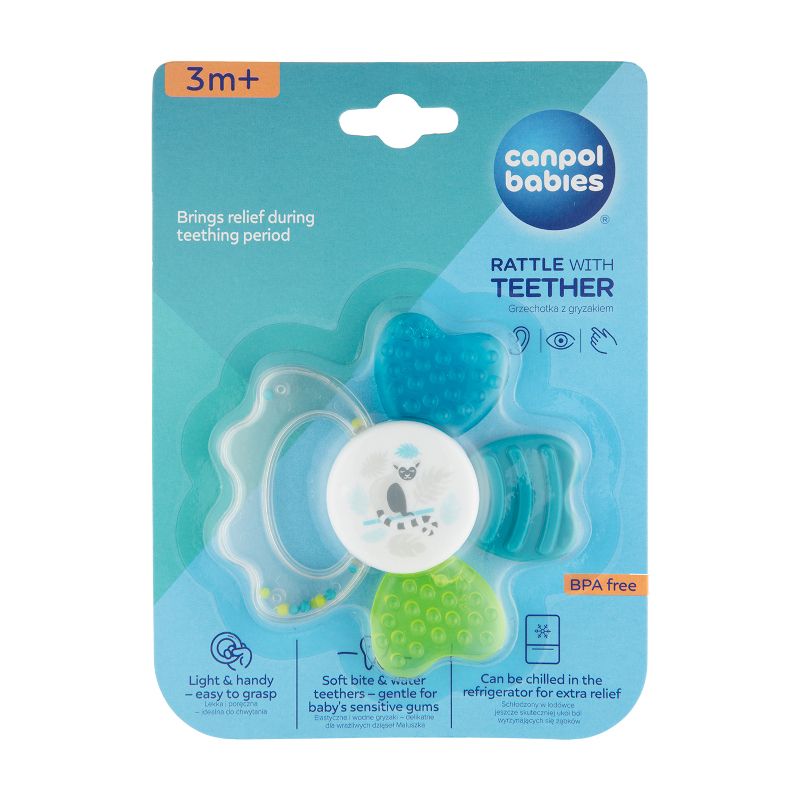 Дрънкалка с водна чесалка Canpol babies, Животни – 4