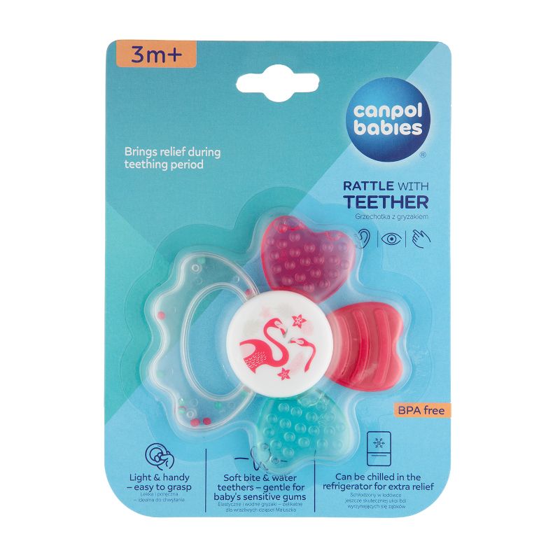 Дрънкалка с водна чесалка Canpol babies, Животни – 6