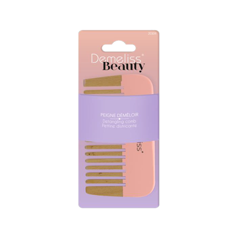 Гребен – дървен Demeliss Beauty