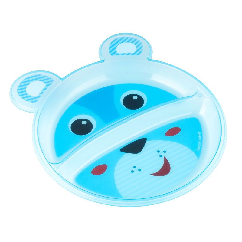 Пластмасова чиния с разделения Canpol babies, Happy Faces