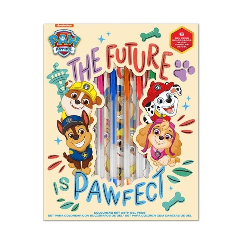 Гел химикали и бележник Paw Patrol – 6 цвята