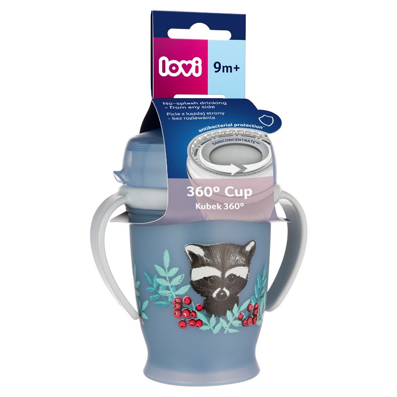Неразливаща се чаша с дръжки 360 LOVI, Wild Soul, 250 мл, 9м+ – 6