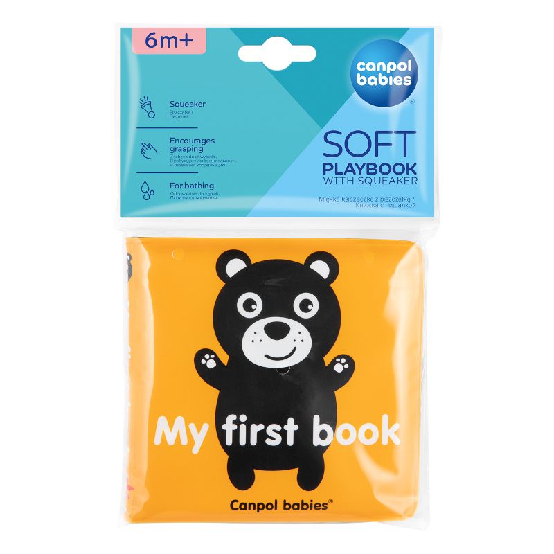 Мека гумена книжка за игра със свирка Canpol babies, 6м+ – 3