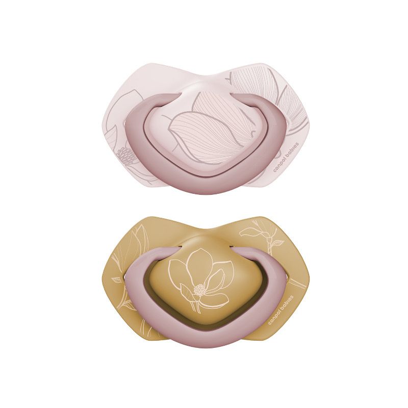Симетрични залъгалки Canpol babies, Gold – 6-18м., 2 бр.,