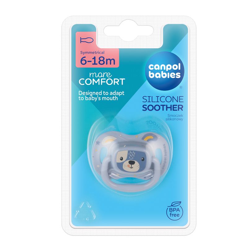 Симетрична залъгалка Canpol babies, Cute Animals, 6-18м – 3