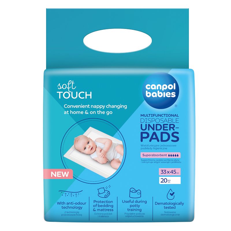 Мултифункционални подложки 33х45 см Canpol babies, 20 бр.