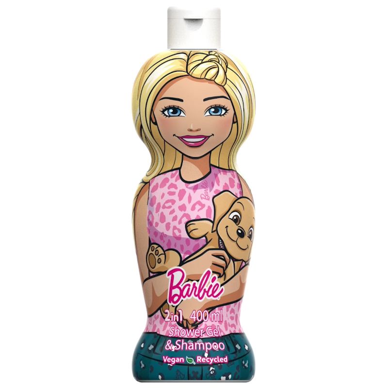 Душ гел и шампоан 2в1 2D Barbie, 400 мл