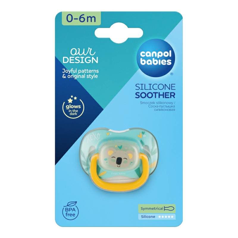 Силиконова симетрична залъгалка Canpol babies, Exotic 0-6м, коала – 8