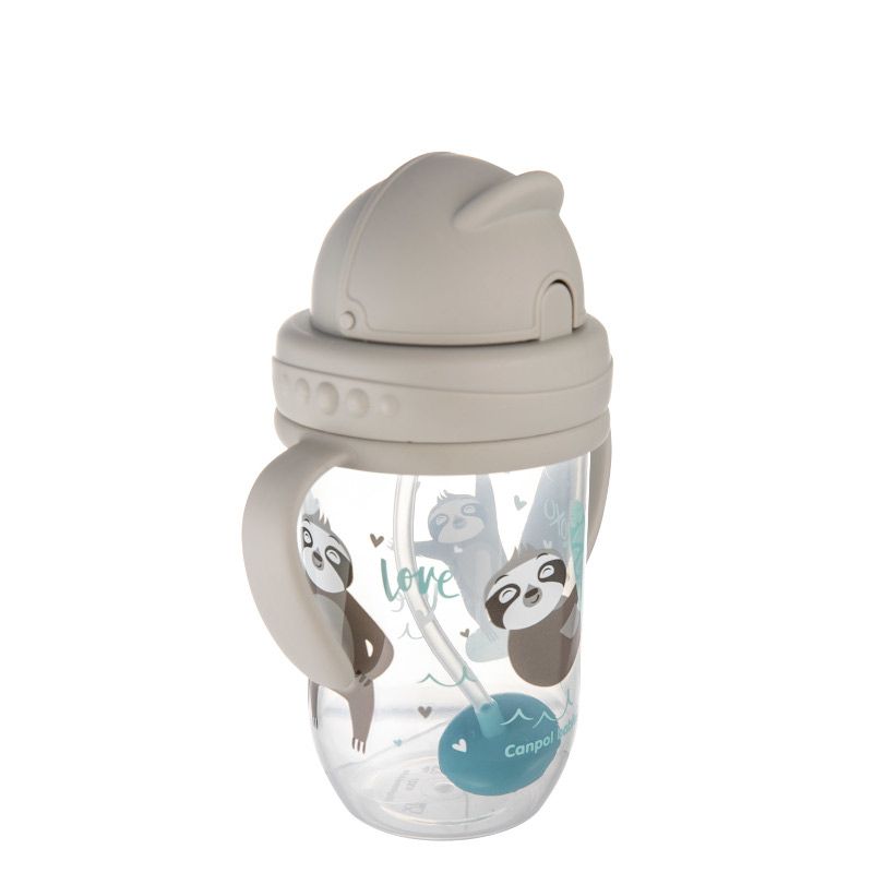 Неразливаща се чаша със сламка Canpol babies, Exotic Animal – 12
