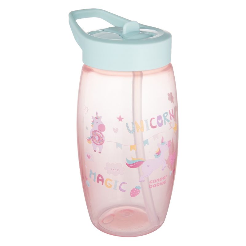 Чаша със сгъваем накрайник Canpol babies, Unicorns, 400 мл