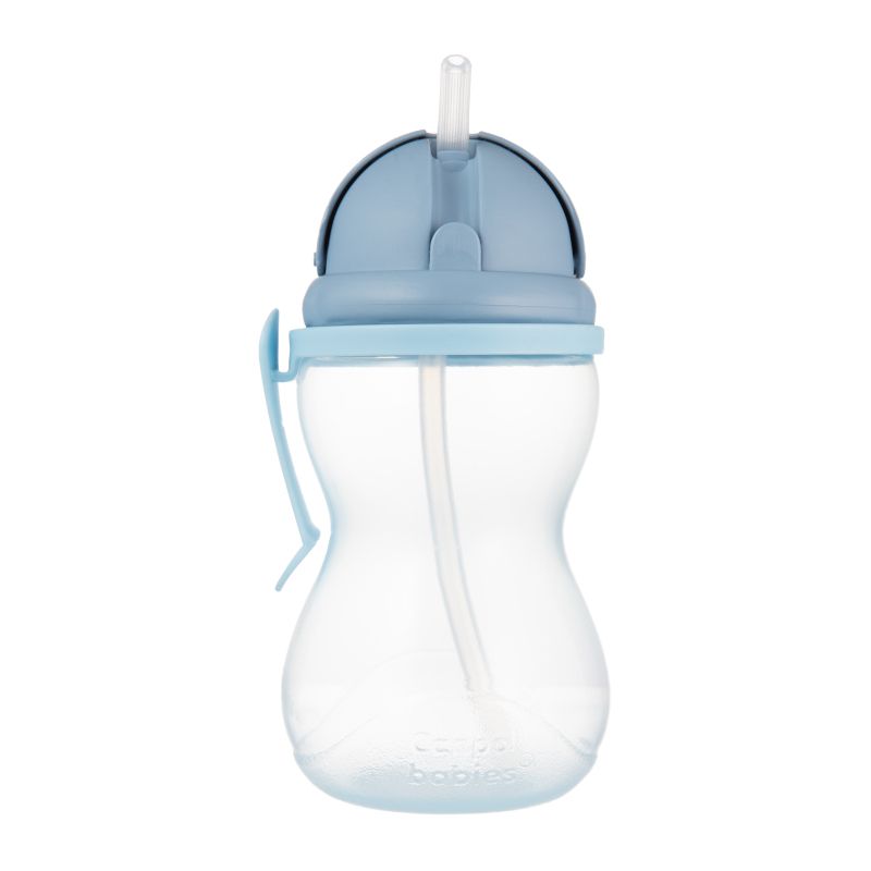 Нетечащо шише с мека сламка Canpol babies, синьо, 370 мл, 12м+ – 3