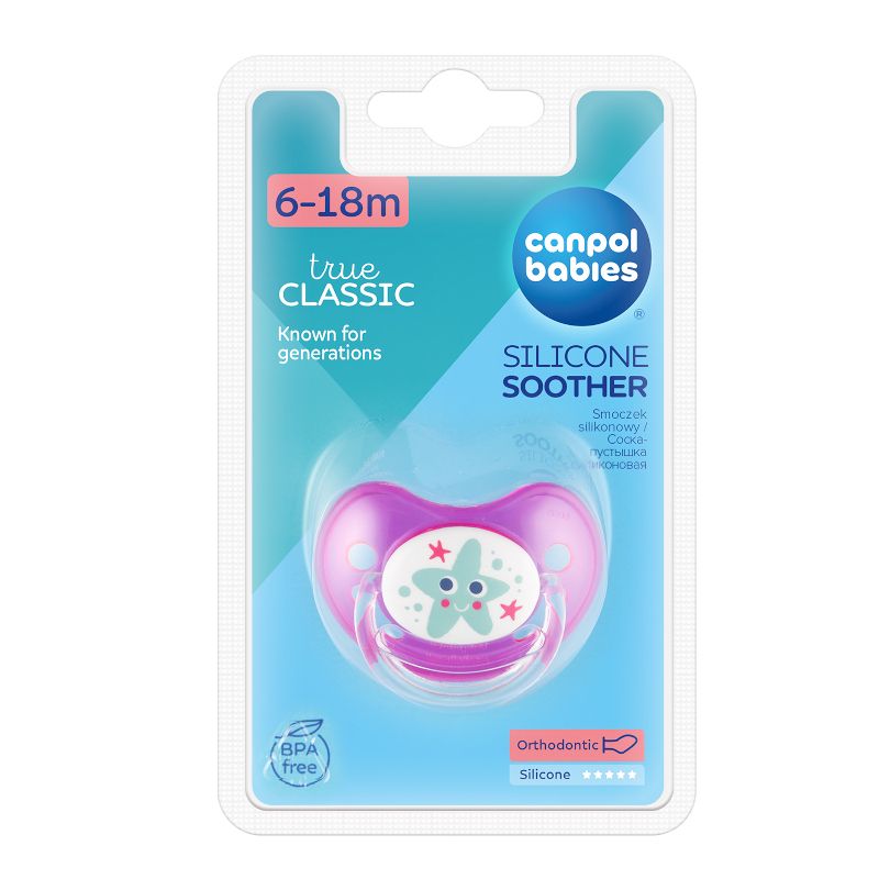 Анатомична залъгалка Canpol babies, Nature, 6-18м – 3