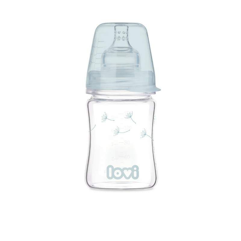 Стъклено шише LOVI, Botanic, 150 мл, 0м.+