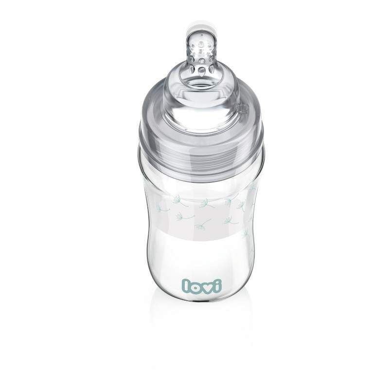 Стъклено шише LOVI Botanic, 250 мл, 3м.+ – 2