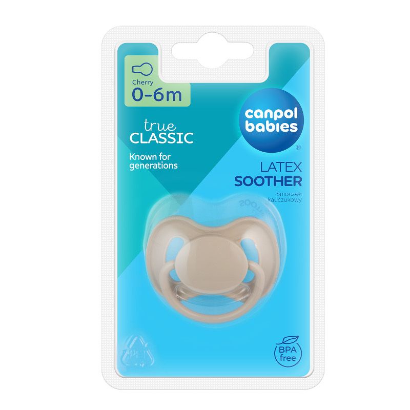 Каучукова залъгалка-черешка Canpol babies, Nude, 0-6м – 3