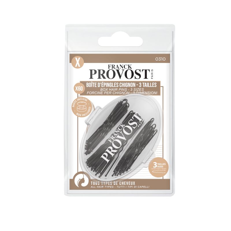 Аксесоари за коса – фуркети Franck Provost, 60 бр., черни