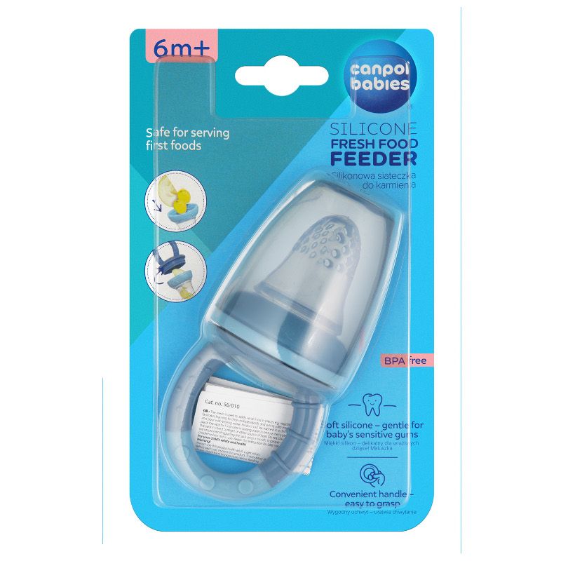 Силиконова мрежа за плодове с дръжка, Canpol babies, 6м+ – 4
