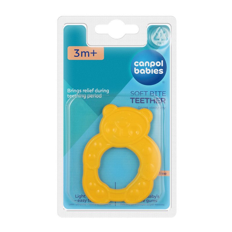 Гъвкава чесалка, Canpol babies, мече, 0м+, 1 бр. – 5