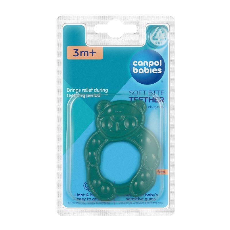 Гъвкава чесалка, Canpol babies, мече, 0м+, 1 бр. – 6