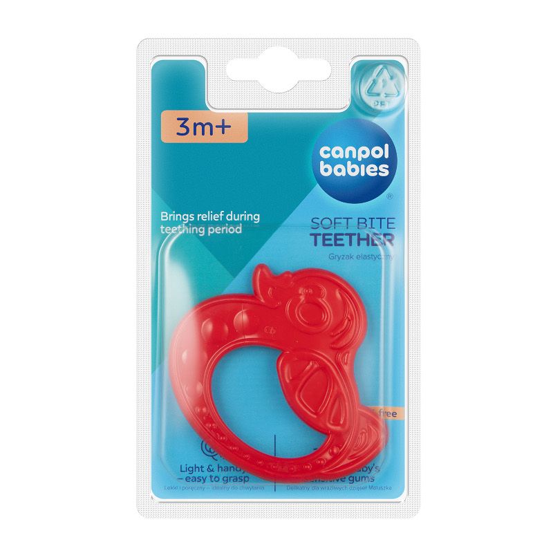 Гъвкава чесалка, Canpol babies, пате, 0м+, 1 бр. – 5
