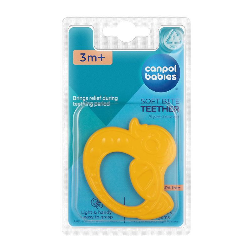 Гъвкава чесалка, Canpol babies, пате, 0м+, 1 бр. – 7