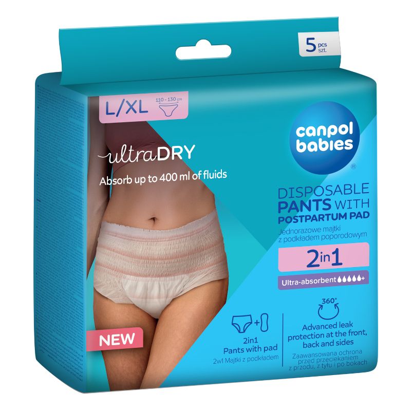 Бикини 2 в 1 за след раждане с подложка Canpol babies, 5 бр. – 2