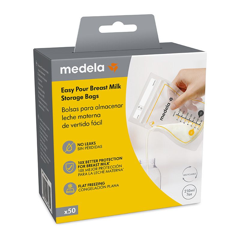 Пликчета за съхранение на кърма Medela, Easy Pour, 50 бр.
