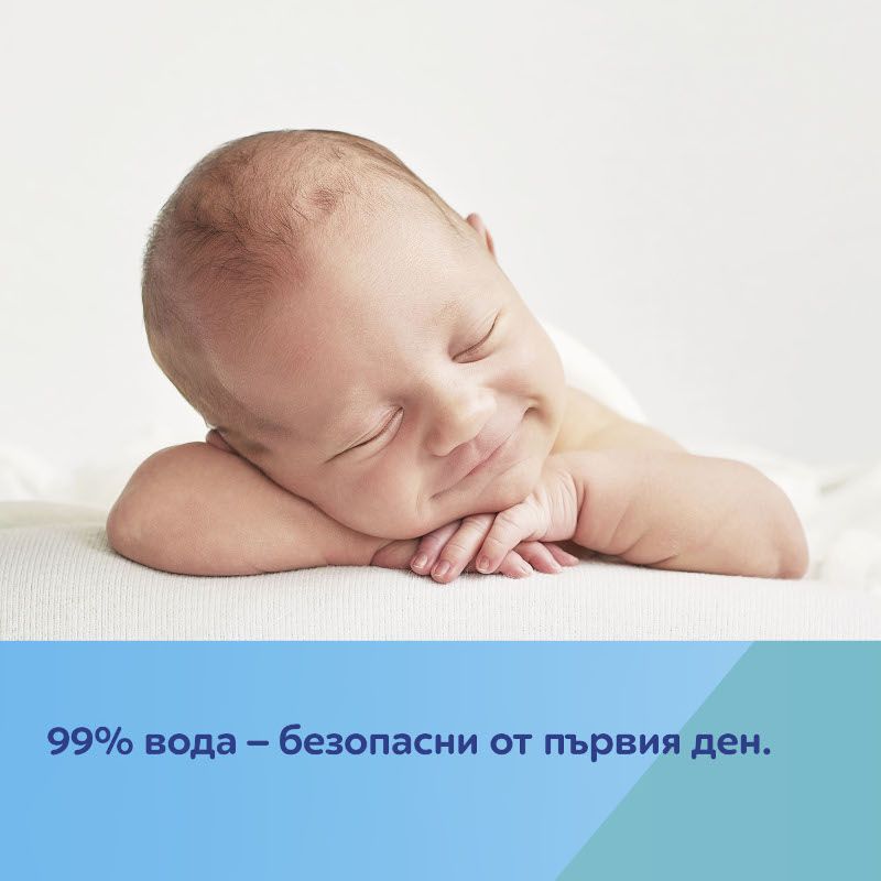 Мокри кърпички за бебета и деца, 99% вода Canpol babies, 60 бр. – 3