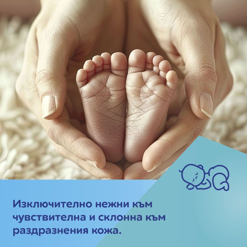 Мокри кърпички за бебета и деца, 99% вода Canpol babies, 60 бр. – 6