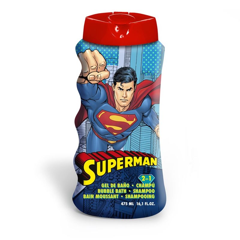 Душ гел и шампоан 2в1 Lorenay, Superman, 475 мл
