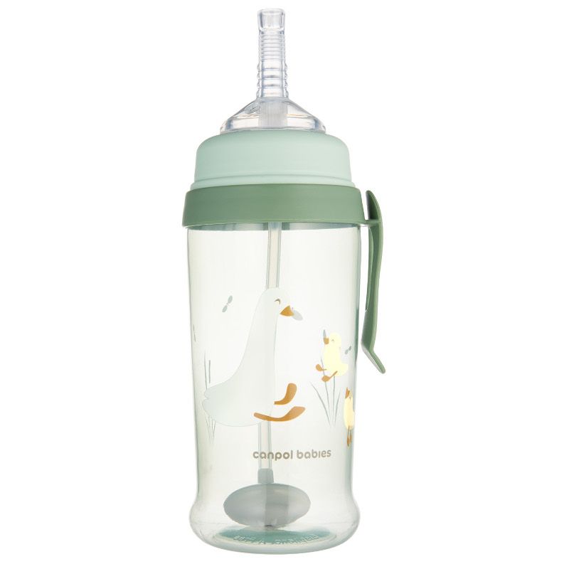 Неразливаща се чаша със сламка Canpol babies, Geese, 350 мл – 2