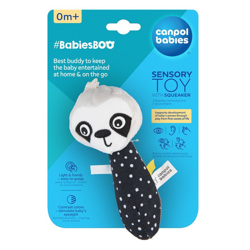 Мека играчка със свирка Canpol babies, BabiesBoo, ленивец – 2