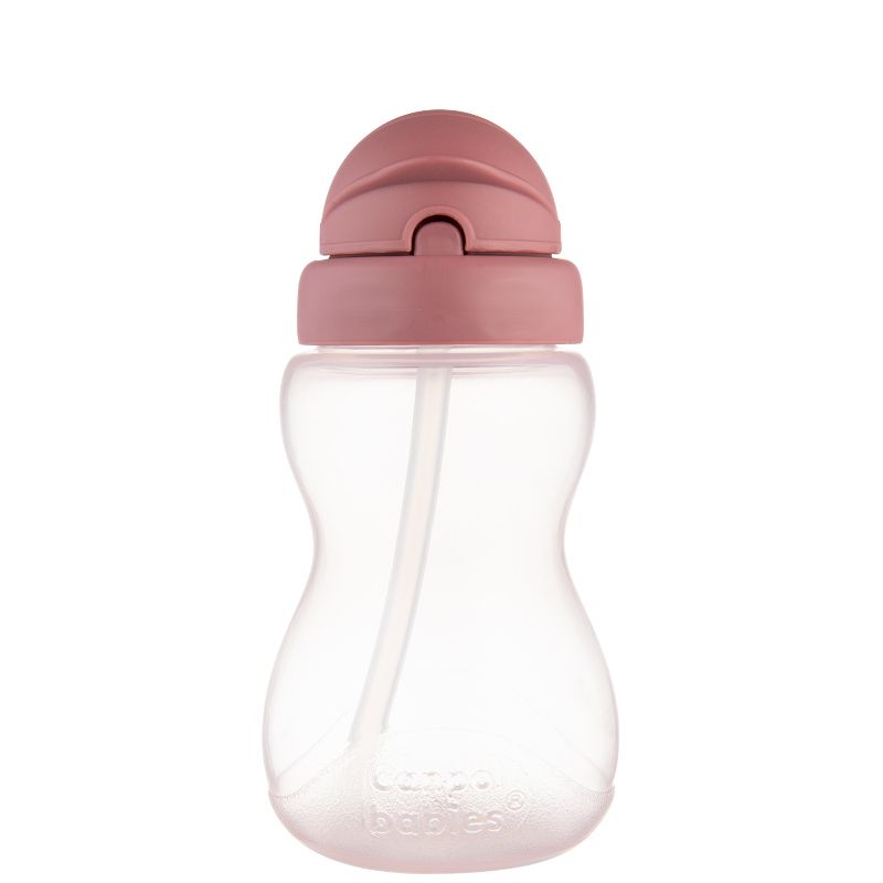 Шише с мека сламка и капаче, Canpol babies, розово – 8