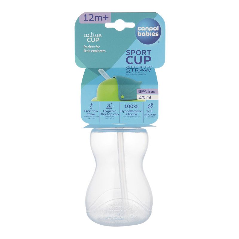Шише с мека сламка и капаче, Canpol babies, розово – 3