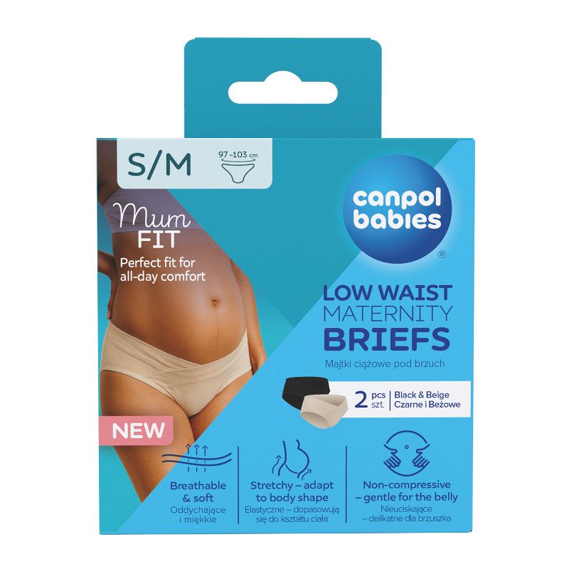 Бикини за бременни под корема Canpol babies, MumFit, S/M, 2 бр. – 3