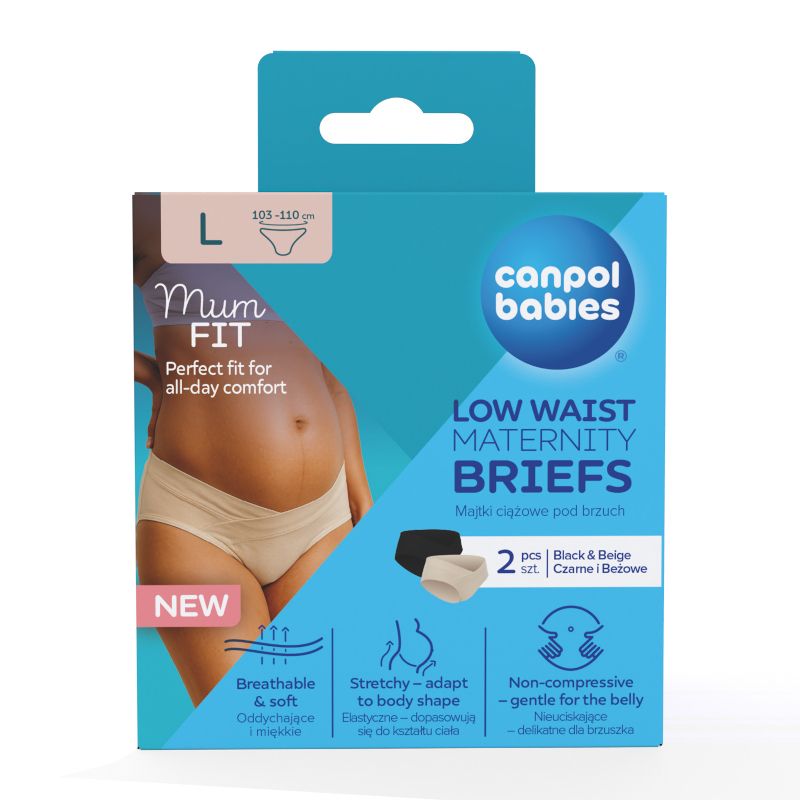 Бикини за бременни под корема Canpol babies, MumFit, L, 2 бр. – 5