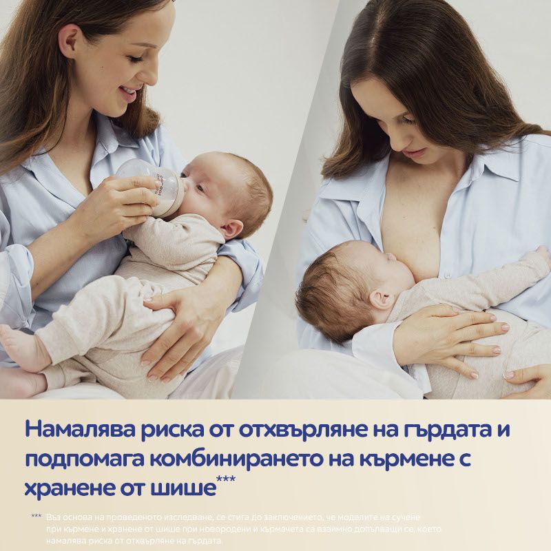 Антиколик двузонов биберон Canpol babies, Natural Shape, 2 бр. – 7