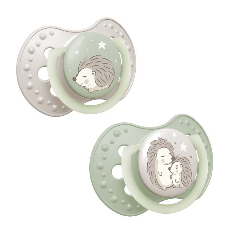 Силиконови залъгалки N&d Hedgehog, LOVI, 2 бр., 18м+ – 2
