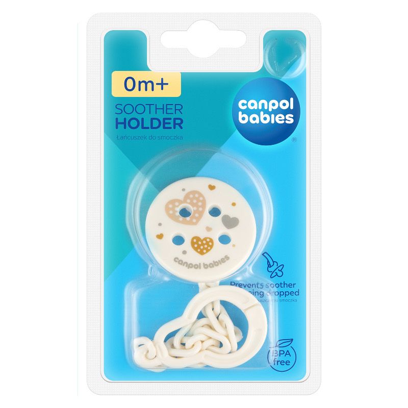 Клипс за залъгалка със синджир Canpol babies, Newborn – 2