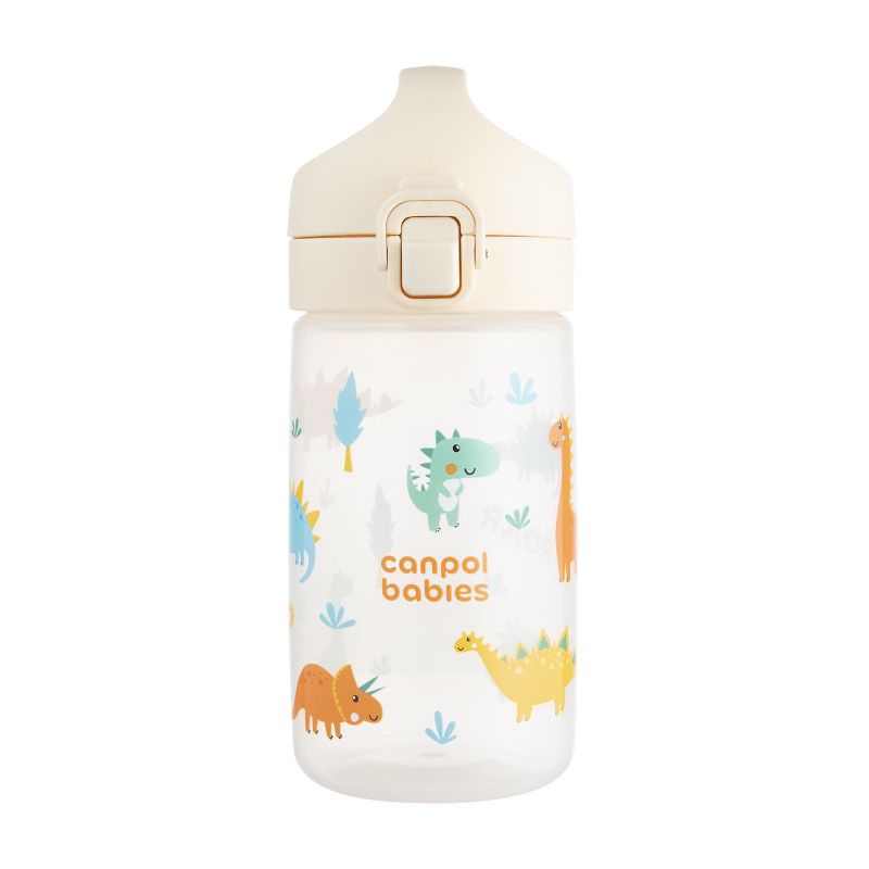Шише Canpol babies Junior – 400 мл, 2, 5г+, бежаво