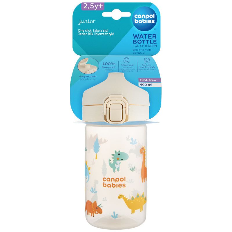 Шише Canpol babies Junior – 400 мл, 2, 5г+, бежаво – 5