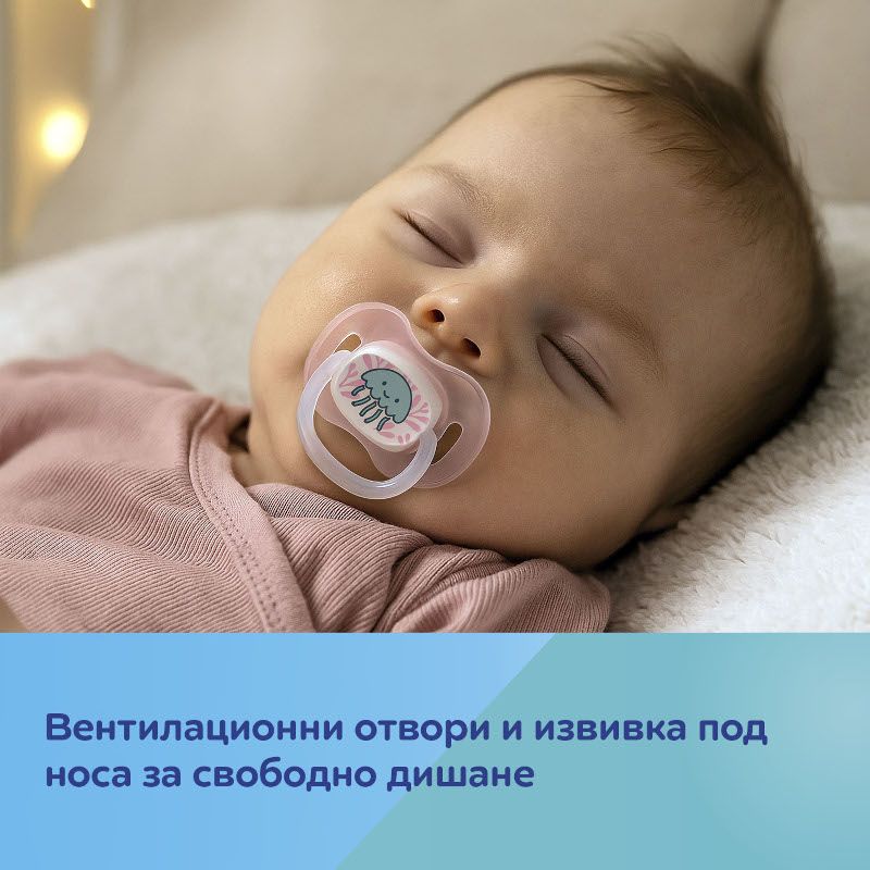 Силиконова залъгалка-черешка Canpol babies, Love&Sea, 6-18м – 8