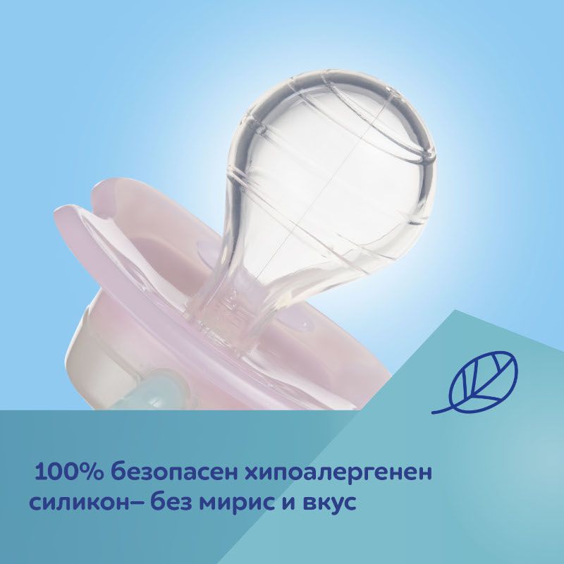 Силиконова залъгалка-черешка Canpol babies, Love&Sea, 6-18м – 6