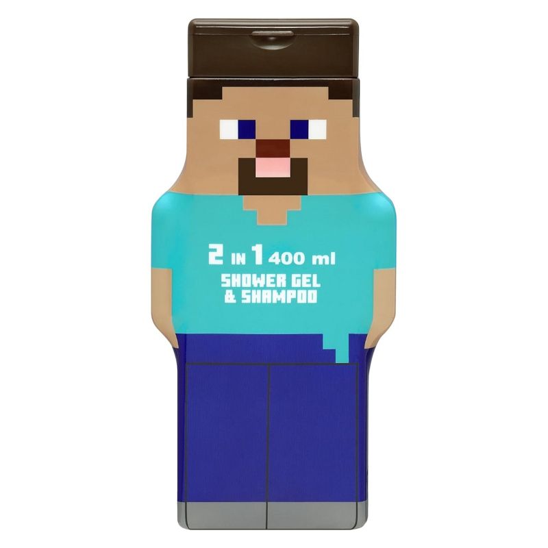 Душ гел и шампоан 2в1 2D Minecraft, 400 мл