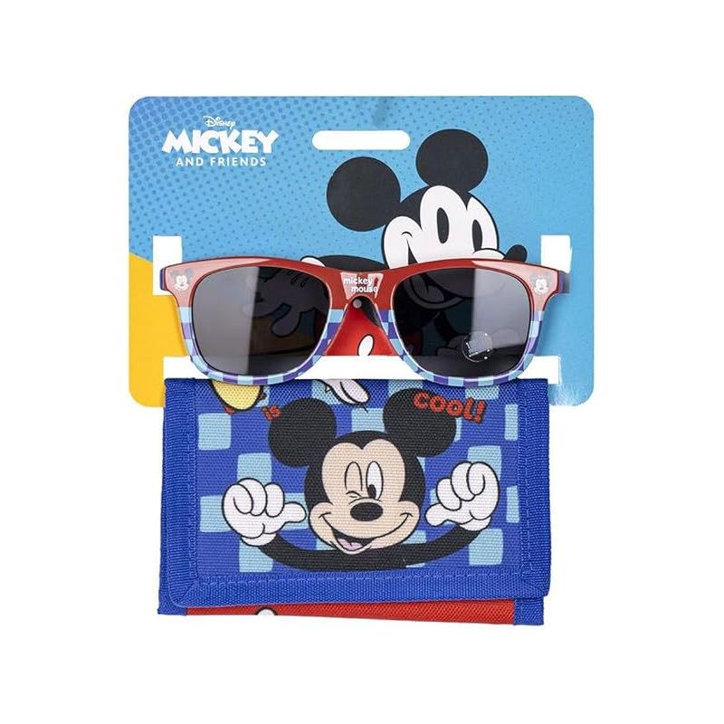 Комплект слънчеви очила и портмоне Mickey